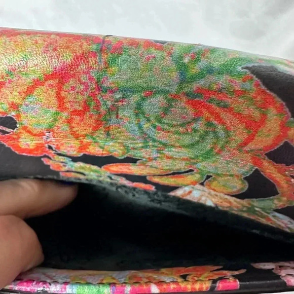 Enzo Angiolini small Floral print bag with gold chain handle - Picture 11 of 12